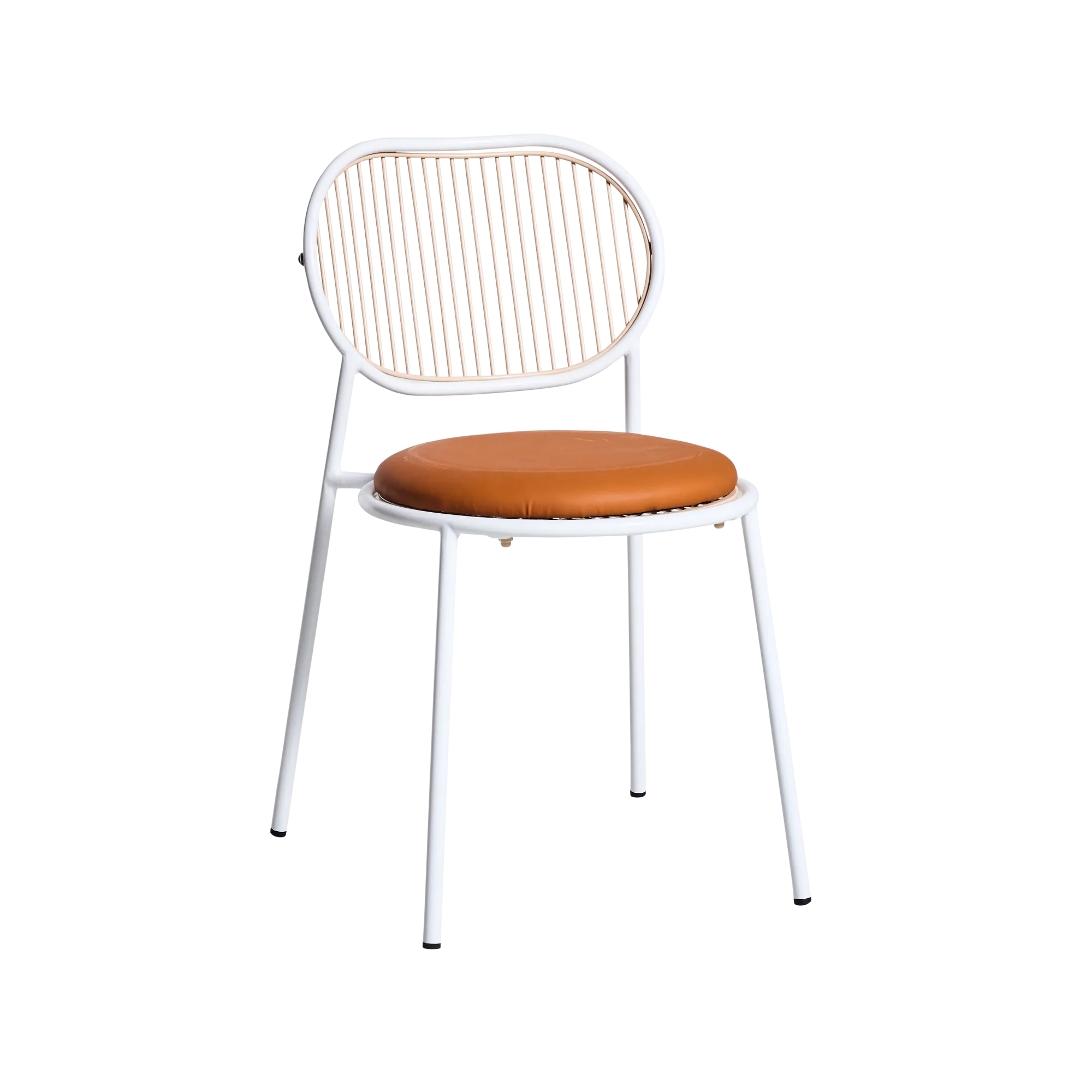 Cognac Leather Seat / Sand Backrest