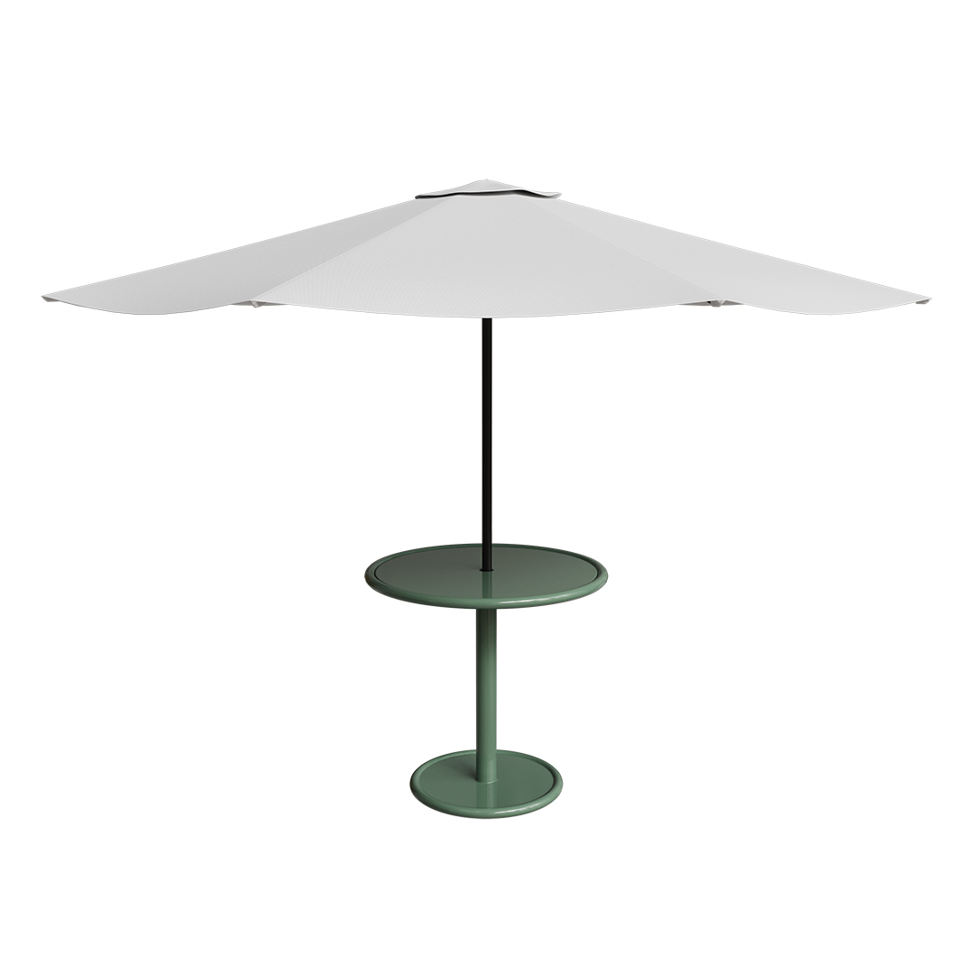 Sonora Picnic Bar Table with Standard Umbrella - Prickly Pear