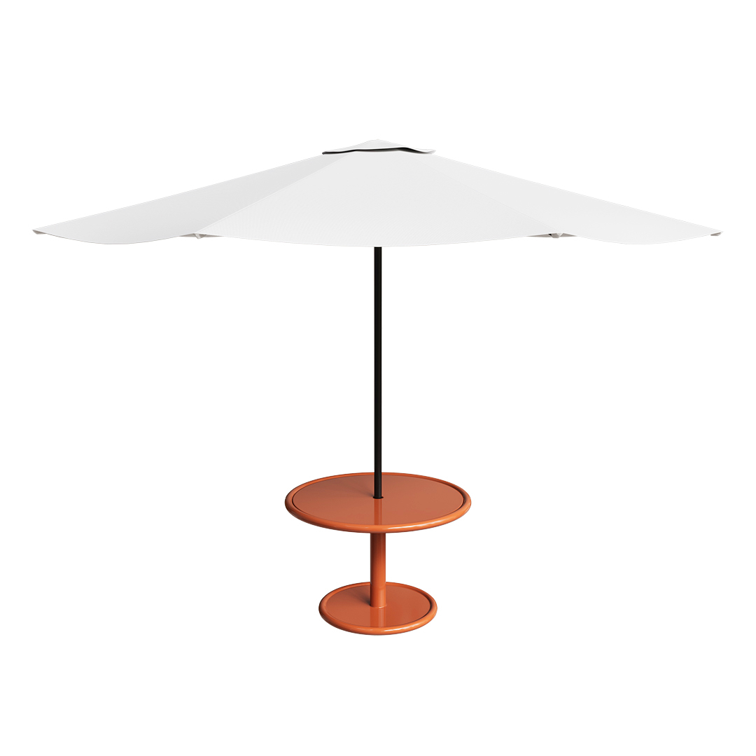 Sonora Picnic Café Table with Standard Umbrella - Desert Sand