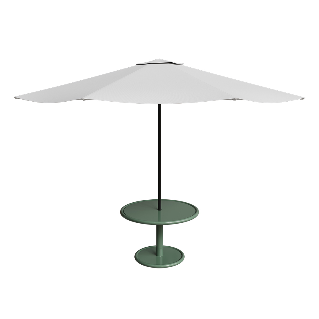 Sonora Picnic Café Table with Standard Umbrella - Prickly Pear
