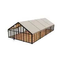 Beige Roof - Glass Gables - Glass Sides